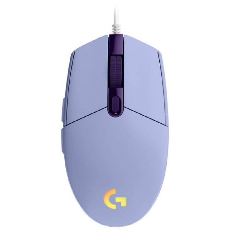 موس گیمینگ لاجیتک مدل Logitech G102 LightSync/بنفش