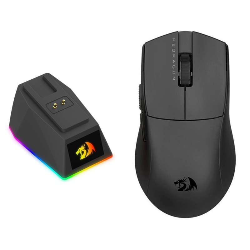 موس بی سیم گیمینگ ردراگون مدل Redragon M999 King Ultra به همراه پایه شارژر رومیزی