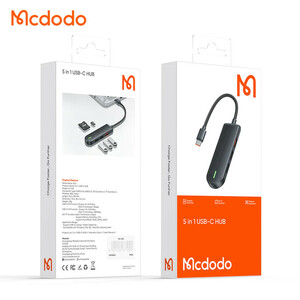 هاب 5 پورت USB-C مک دودو مدل mcdodo HU1430