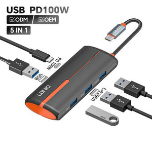 هاب 5 پورت USB-C الدنیو مدل ldnio DS-25u