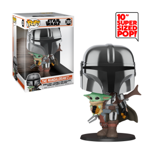 فیگور 25 سانتی فانکو پاپ مندلورین با بیبی یودا  (380) Funko Pop The Mandalorian With The Child