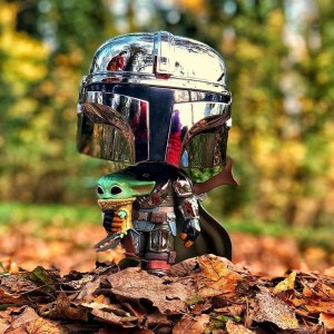 فیگور 25 سانتی فانکو پاپ مندلورین با بیبی یودا  (380) Funko Pop The Mandalorian With The Child