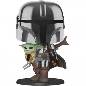 فیگور 25 سانتی فانکو پاپ مندلورین با بیبی یودا  (380) Funko Pop The Mandalorian With The Child