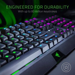 کیبورد گیمینگ ریزر مدل Razer BlackWidow_Green Switch