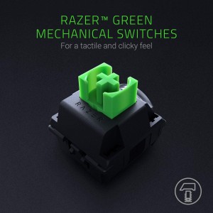 کیبورد گیمینگ ریزر مدل Razer BlackWidow_Green Switch