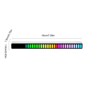 نور اکولایزر RGB حساس به صدا مدل Iightbar RGB equalizer D08/سفید