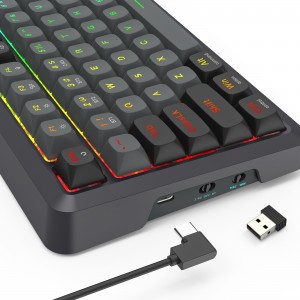 کیبورد گیمینگ بی سیم ردراگون مدل Redragon K688 GB Bragi Pro