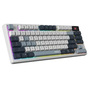 کیبورد گیمینگ بی سیم ام اس آی مدل Msi Forge GK600 TKL Sky