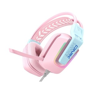 هدست گیمینگ اونیکوما مدل Onikuma X13 / صورتی