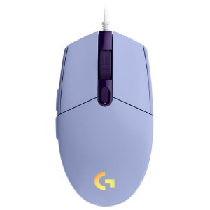 موس گیمینگ لاجیتک مدل Logitech G102 LightSync/بنفش