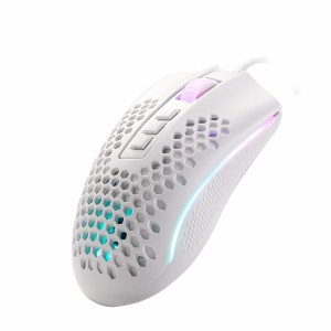 موس گیمینگ ردراگون مدل Redragon M808 Storm / سفید