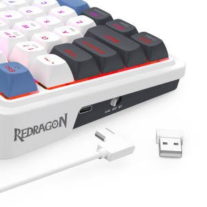 کیبورد گیمینگ بی سیم ردراگون مدل Redragon K719 WGB Galatin Pro