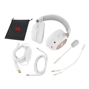 هدست گیمینگ ردراگون مدل Redragon H510W Zeus 2 / سفید