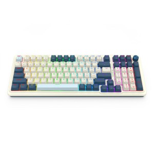 کیبورد گیمینگ بی سیم ردراگون مدل Redragon K686 WB Eisa Pro / کرم-آبی