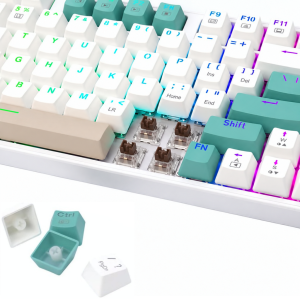 کیبورد گیمینگ بی سیم ردراگون مدل Redragon Veigar K643 WGC Pro / سوئیچ قرمز