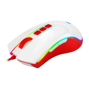 ماوس ردراگون مدل Redragon COBRA Red White M711C