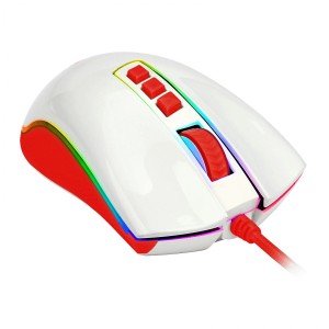 ماوس ردراگون مدل Redragon COBRA Red White M711C