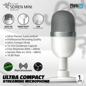 میکروفن کندانسر ریزر مدل Razer Seiren Mini Mercury