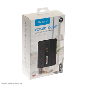 چندراهی برق وریتی مدل POWERSOCKET کد verity PS-3113