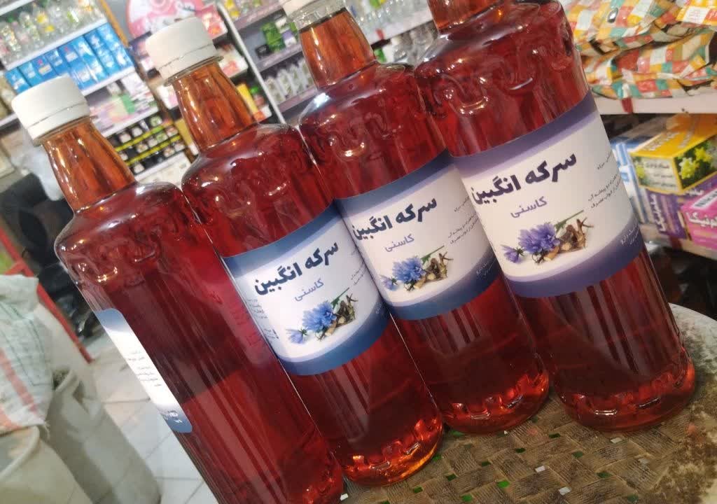 سرکه انگبین عسلی طبیعی یک لیتری