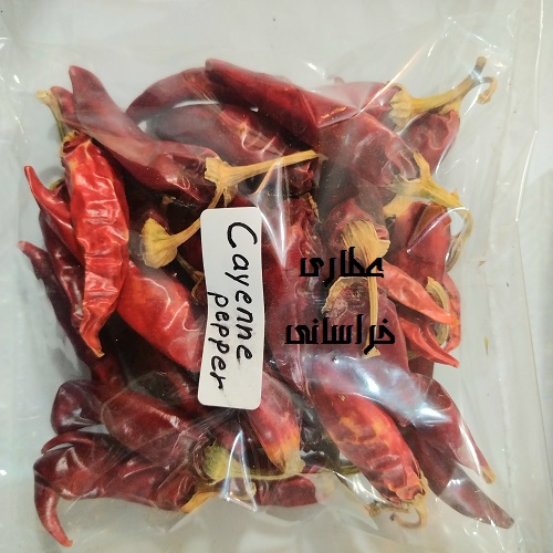 فلفل قرمز شاخ بزی نسابیده  150 گرمی