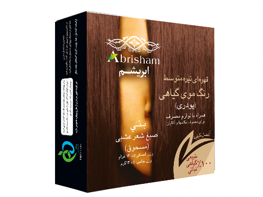 رنگ موی ابریشم قهوه ای تیره