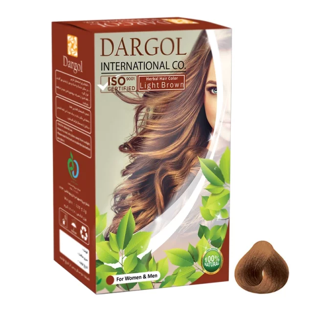 رنگ مو دارگل قهوه ای روشن