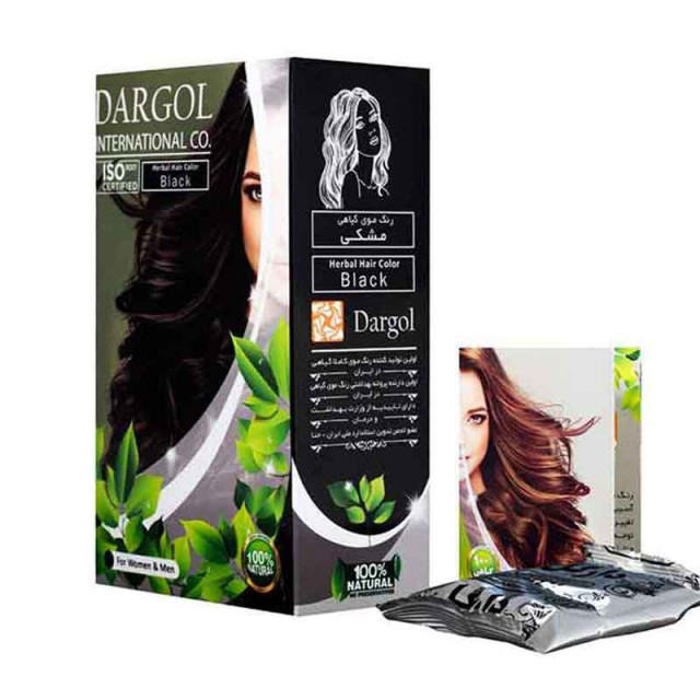 رنگ مو دارگل مشکی