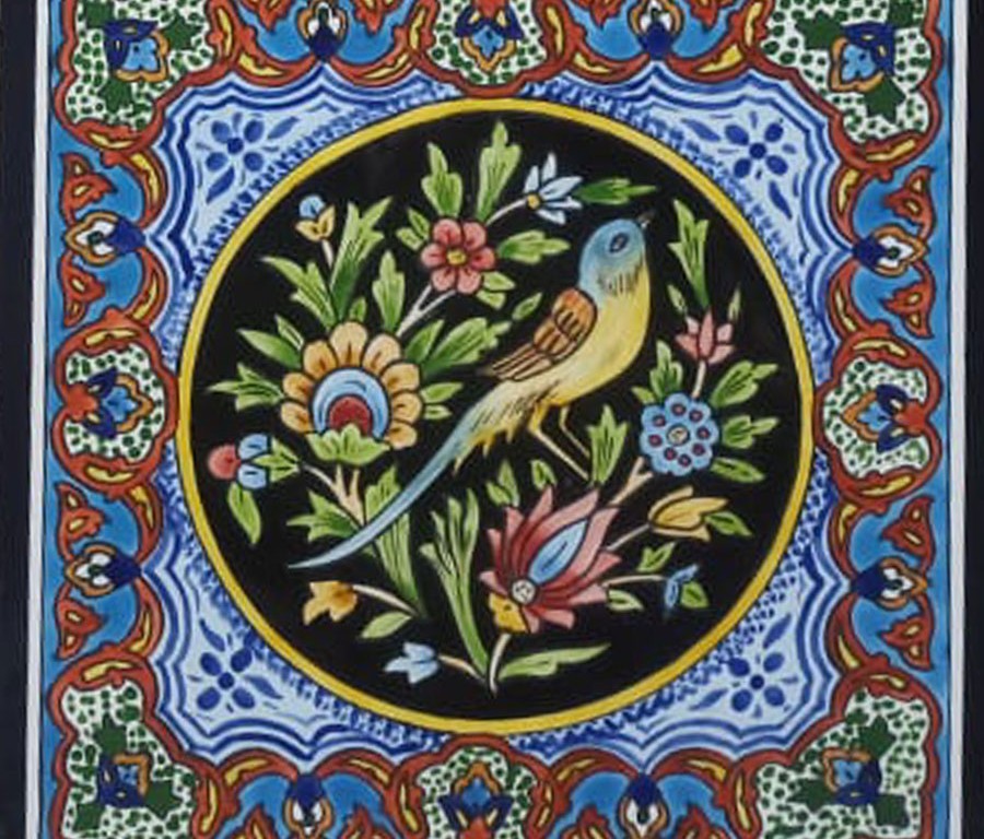 10 مدل کاشی گل و مرغ ساده و جدید {2024-1403}