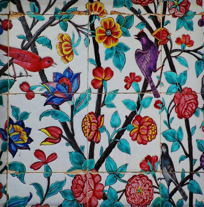 فروش کاشی گل و مرغ (گل مرغی) در رشت و گیلان