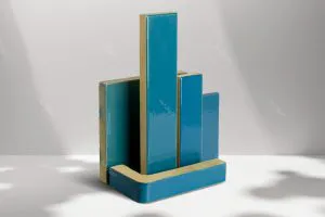 آجر لعابی فیروزه ای رنگ