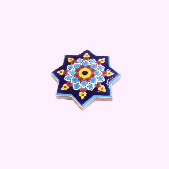 کاشی لعابی طرحدار و شابلونی طرح 8