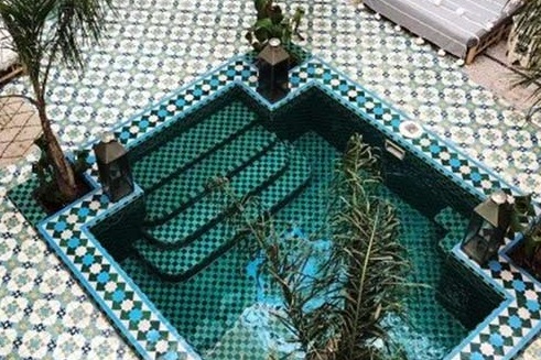 کاشی سنتی حوض و استخر طرح 10