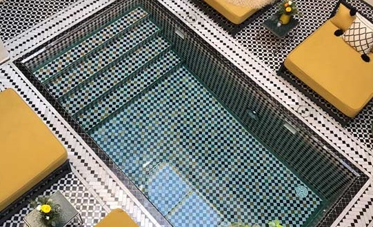 کاشی سنتی حوض و استخر طرح 12