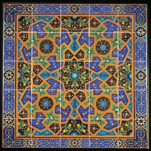 کاشی لعابی طرحدار و شابلونی طرح 4