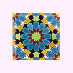 کاشی لعابی طرحدار و شابلونی طرح 6