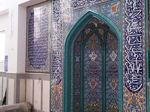 کاشی مسجد ساده و طرحدار و سنتی - آتوسام