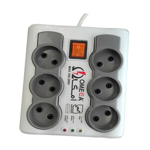 محافظ ولتاژ برق امگا مدل P6000 سیم 5متری