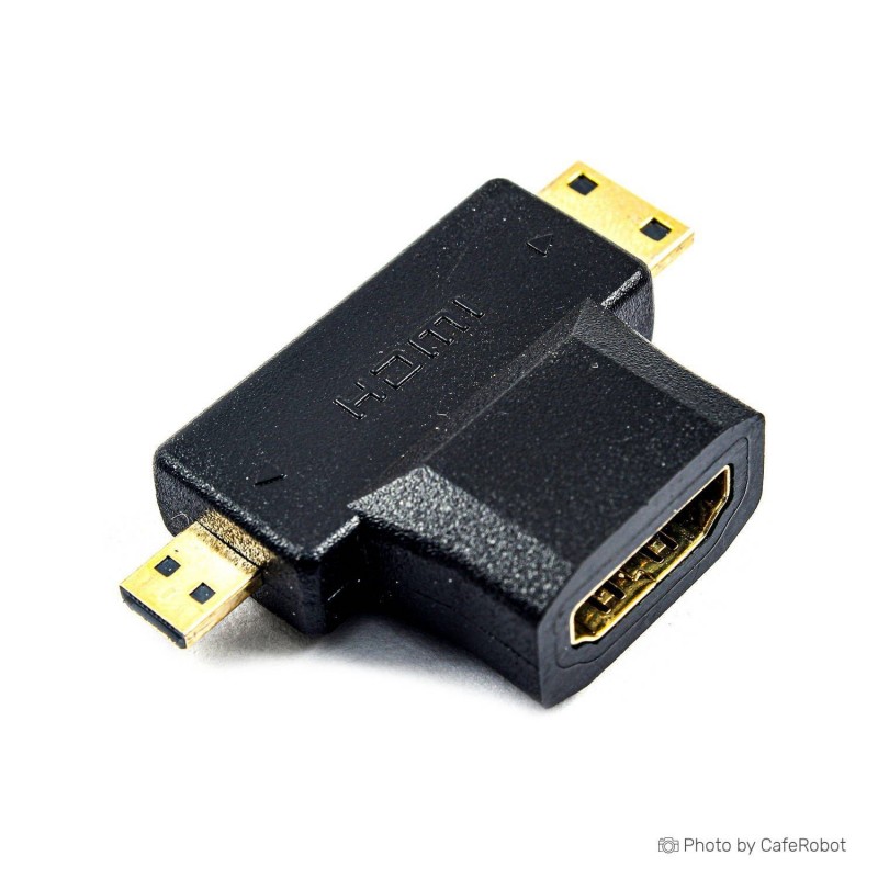 تبدیل نری MICRO HDMI و نری MINI HDMI به مادگی HDMI