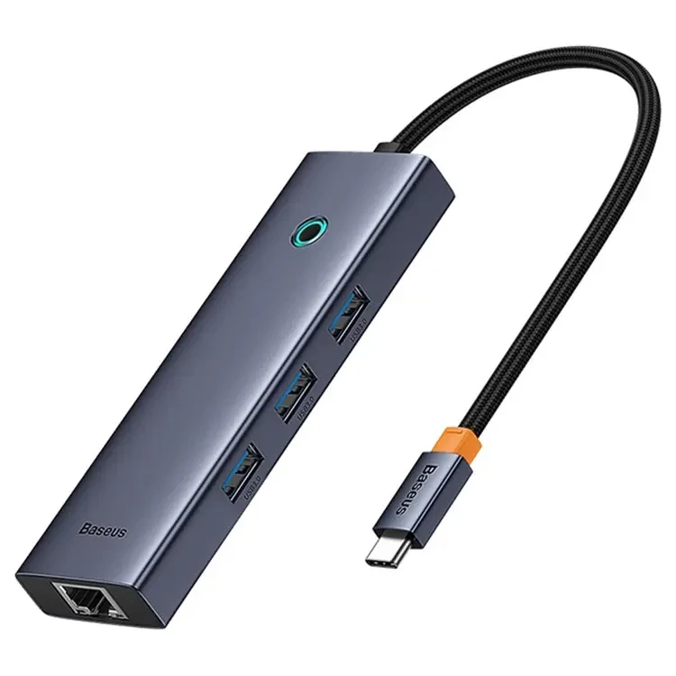 هاب 6 پورت Type-C به USB3.0 ،LAN ،Type-C ،و HDMI بیسوس مدل BASEUS B00052807813