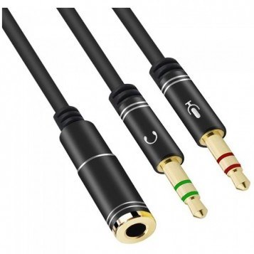 تبدیل 1 به 2 صدا (میکروفون و هدفون نری به تک فیش مادگی)