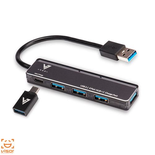 هاب چهار پورت VASEL USB3.1 + CHARGE PORT