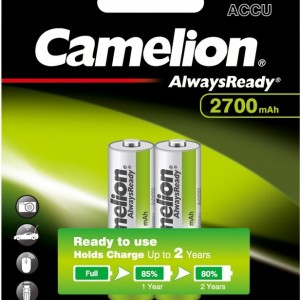 باتری قلمی قابل شارژ CAMELION 2700 MAH بسته دو عددی