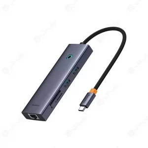 هاب 7 پورت Type-C به USB3.0 ،LAN ،Type-C ،SD ،TF و HDMI بیسوس مدل BASEUS B00052805813