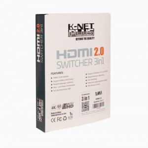 سوئیچ ۳ پورت HDMI کی نت پلاس KP-SWHD2003