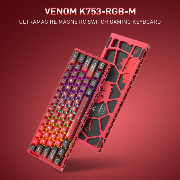 کیبورد گیمینگ ردراگون Redragon K753 VENUM HE