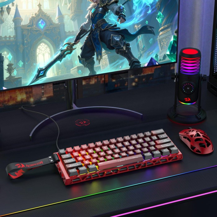 کیبورد گیمینگ ردراگون Redragon K753 VENUM HE