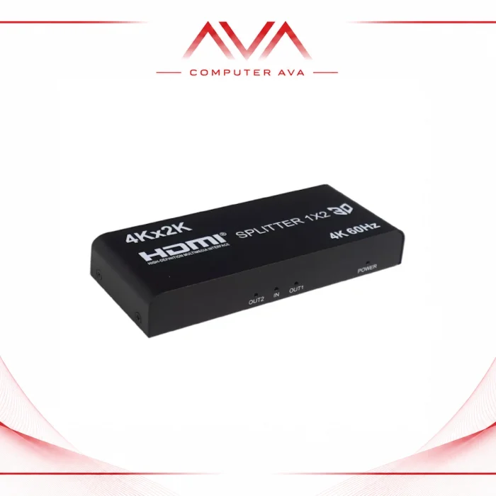 اسپلیتر 2 پورت HDMI کی نت K-S642 کیفیت 4K با آداپتور