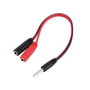 تبدیل 2 به 1 صدا (میکروفون و هدفون مادگی به تک فیش نری)