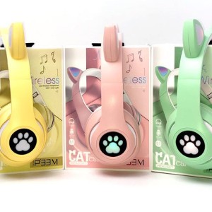 هدفون بلوتوثی مدل گربه ای M3